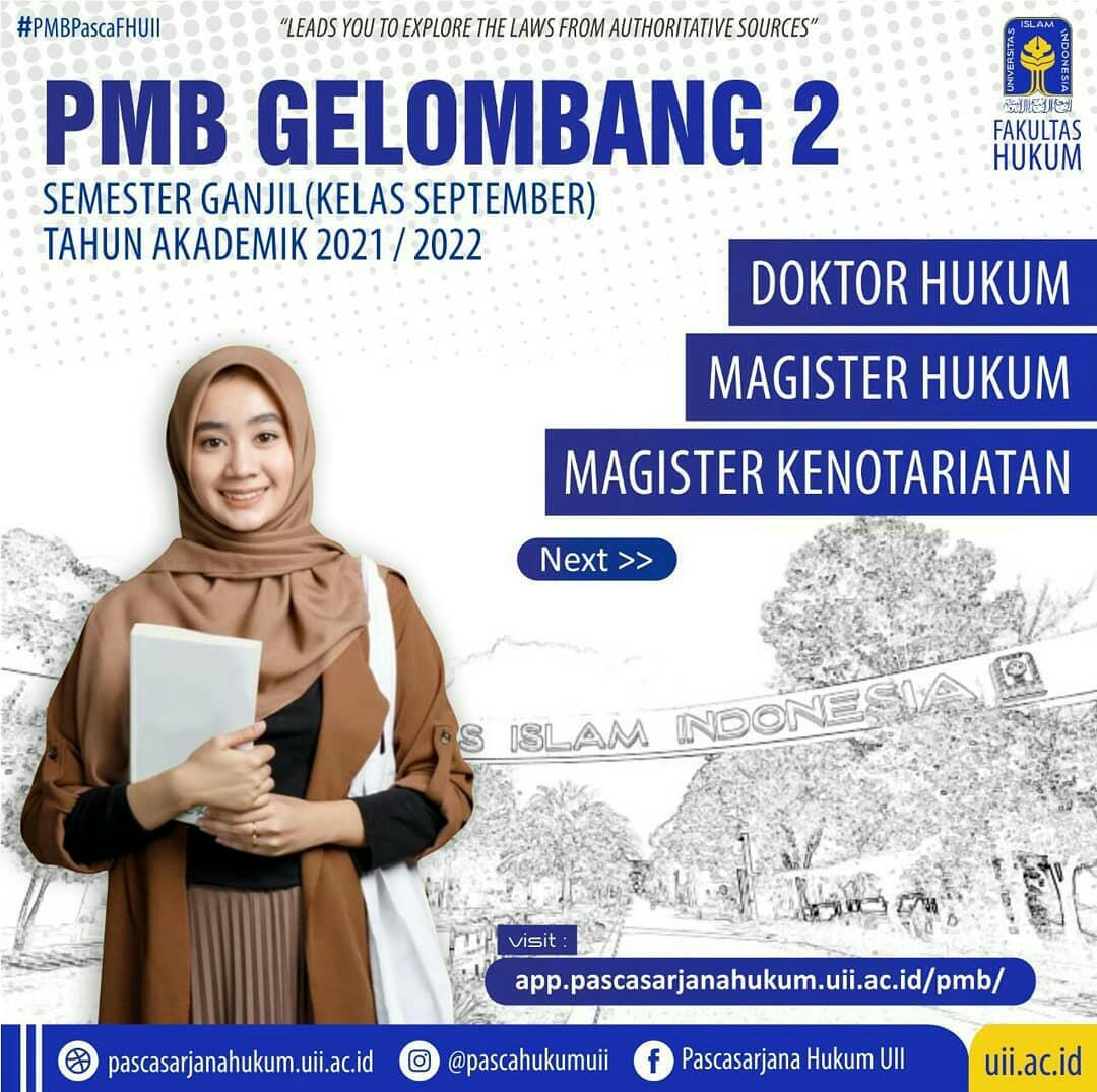 Pengumuman Hasil Seleksi Pmb Kelas September 2021 Gel 2 Magister Dan